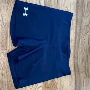 navy blue under armor spandex